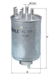 MAHLE KL474 | Mazot Filtresi Doblo Palio Siena Punto II 1,9D 00 -