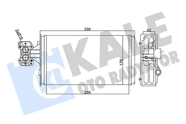 Kale Radyatör 355275 Kalorifer Radyatörü 42mm Mekanik Iveco Eurocargo İ III Borusuz