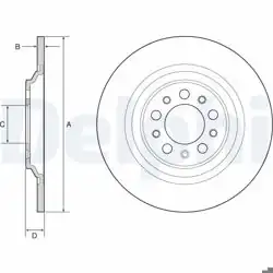 DELPHI BG4961C | Fren Diski (Çiftli Paket)-Boyalı, Deliksiz