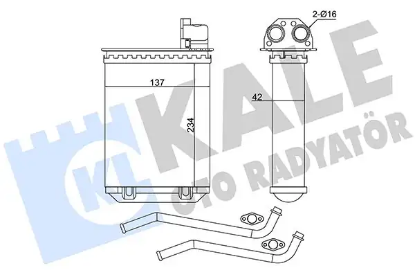 KALE 346495 | Kalorifer Radyatörü Peugeot 205 İ II 309 İ II 85
