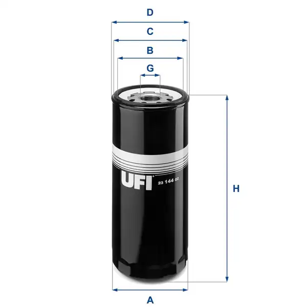 Ufi Filtre 23 144 02 Yağ Filtresi Scania 4 Seri 94 114 124 144 96 08 P G R T Seri 04 İrizar 06