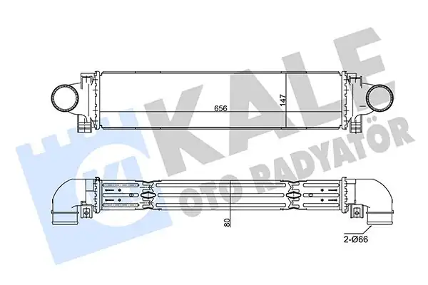 Kale Radyatör 350795 Turbo Radyatörü İntercooler Volvo S60 II S80 II V60 V70 III Xc60 II Xc70 II 13