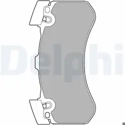 DELPHI LP2283 | Ön Fren Balatası Audi A6 A6q A7 A8 A8q 2.0 2,8 3,0 TDI / TFSI 09-16