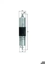 MAHLE KL104-1 | Benzin Filtresi BMW E46 M3