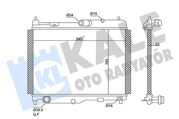 KALE 362610 | Su Radyatörü Ford Fiesta VII Ecosport 1 0 Ecoboost 13