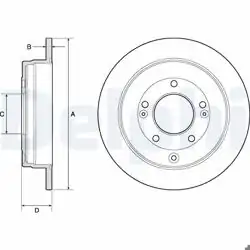 DELPHI BG4767C | Fren Diski (Çiftli Paket)-Boyalı, Deliksiz