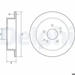 DELPHI BG4940C | Fren Diski (Çiftli Paket)-Boyalı, Deliksiz