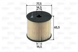 VALEO 587903 | Yakıt Filtresi Grand Vitara 2.0 HDI 01-05 Peugeot 206/307/Partner C5/Berlingo 2.0 HDi