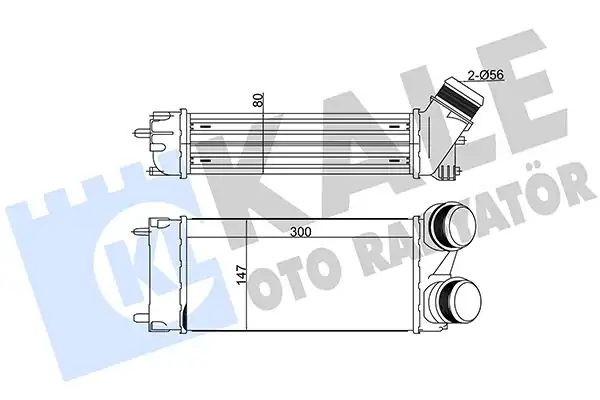 KALE 344200 | Turbo Soğutucu Radyatör İntercooler Peugeot 308 3008 5008 Citroen C4 Ds4 Ds5 1 6thp 16v 300 147 76