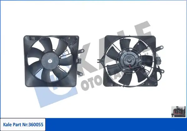KALE 360055 | Fan Motoru Davlumbazlı 12v Honda Jazz II 1 2 İ Dsi 2002 2008