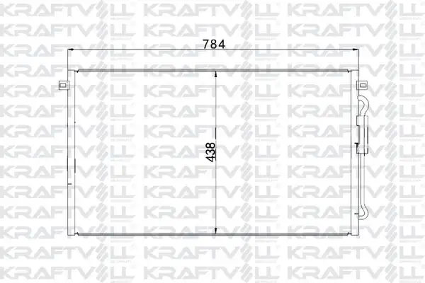KRAFTVOLL 08060145 | Kondenser Chrysler Voyager 02 811304