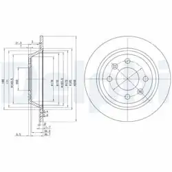 DELPHI BG2420 | Fren Diski (Çiftli Paket) , Deliksiz