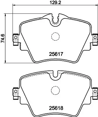 HELLA PAGİD 8DB355023-131 | Ön Fren Balatası BMW G01/G20/G30 F40/F45/F46/F48