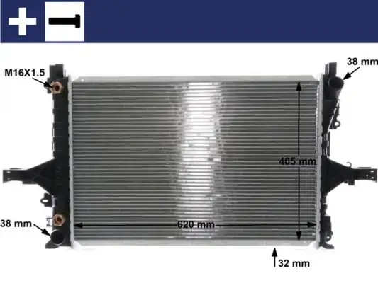 MAHLE CR1547000S | Su Radyatörü Volvo S60 S80 V70 Xc70