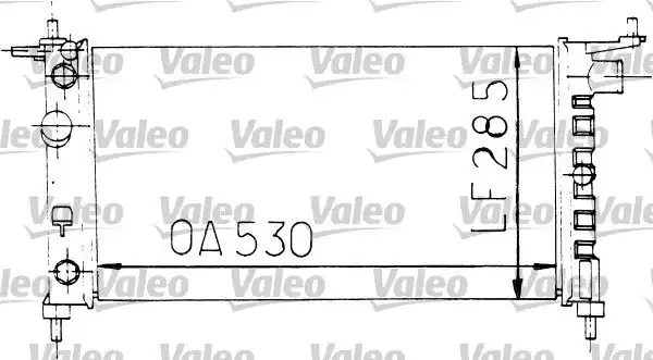 Valeo 731178 Radyatör Su Mekanik Opel Corsa B Combo Tigra