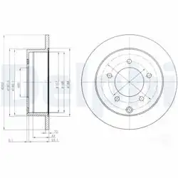 DELPHI BG4198 | Fren Diski (Çiftli Paket) , Deliksiz