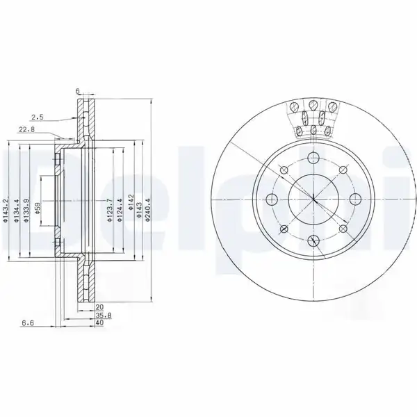 DELPHI BG3425 | Ön Fren Aynası Diski Marea Palio Albea Alfa Romeo 145 146 1 2 1 4 1 6 1 9