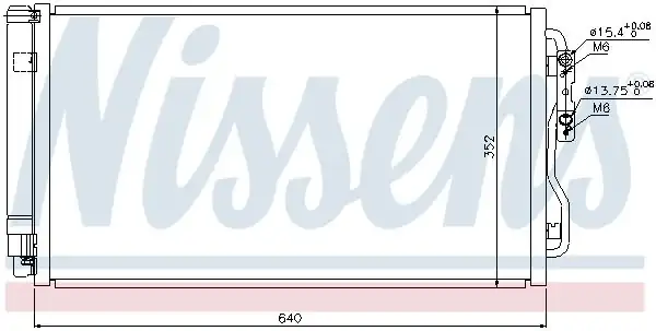 NISSENS 940236 | Klima Radyatörü Bmw F20 F21 F30 F80 11 N13 N20 N26 N47n N55 B37 B38 B47 İ01 İ12