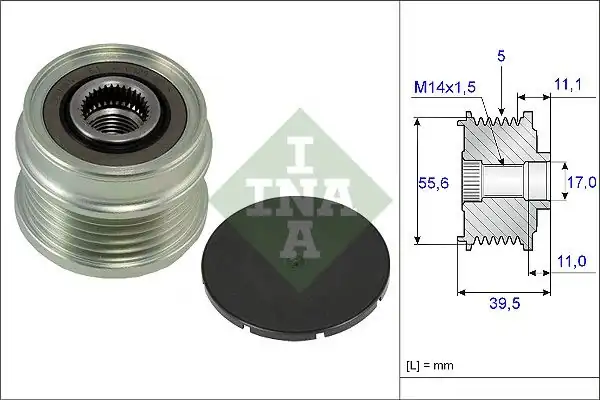 İna 535021810 Alternatör Rulmanı Ford Focus II 04 11 2 5 Benzinli Volvo C30 C70 II S40 II V50