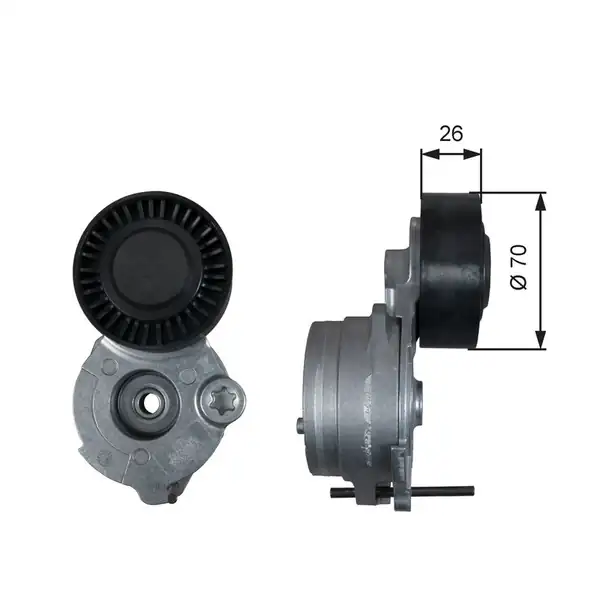 Gates T39333 Alternatör Gergi Kütüğü VW Touareg 3 0 V6 TDI 10 18 Audi A4 A5 A6 3 0 TDI 10 17