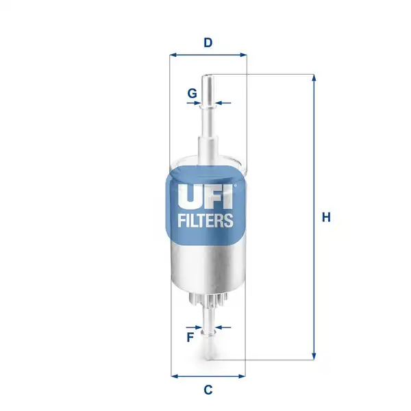 UFI 31.844.00 | Benzin Filtresi (Ford Fiesta 1.4 / 1.6 Bnz 02 / Fiesta V-Fusion / Mazda 2 Serisi)