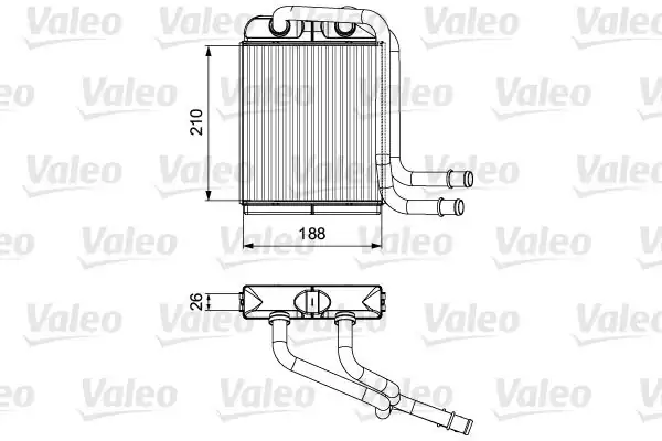 Valeo 811524 Kalorifer Radyatörü VW Transporter T5 03 19