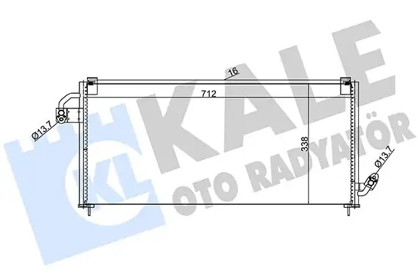 KALE 389800 | Klima Radyatör Subaru Forester