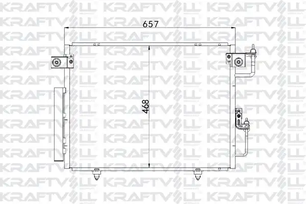 KRAFTVOLL 08060195 | Klima Radyatörü Mitsubishi Pajero 00 06 811269