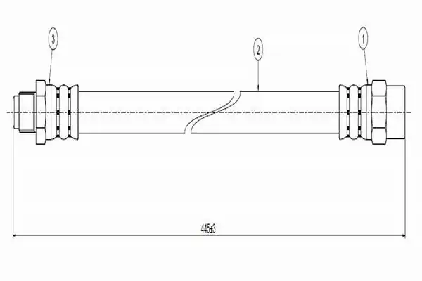 CAVO C800509A | Fren Hortumu Ön Bmw E31 E32 E34 85 99 2 Adet