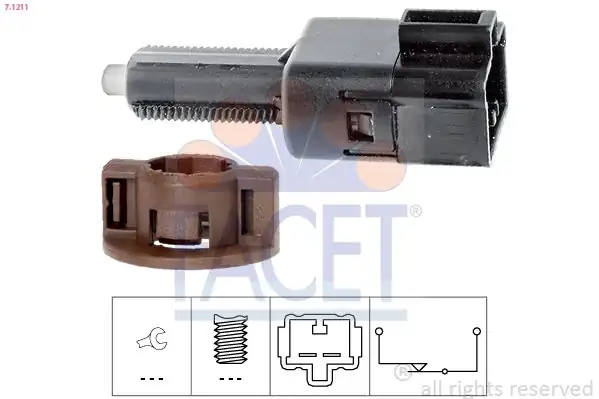 FACET 7-1211 | Fren Stop Müşürü C1 107 1 0 05 14 Avensis 01 09