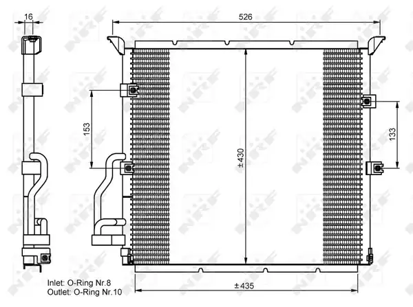 NRF 35586 | Klima Radyatörü Bmw M40 M41 M42 M43 M44 M50 M52 E36 S54 M54 Z3