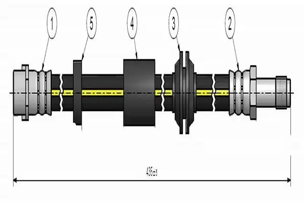 CAVO C900600A | Ön Fren Hortumu Volvo C30 06 12 C70 II 06 13 S40 II 04 12v V50 04 12 2 Adet