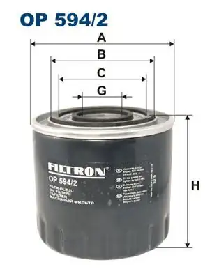 FILTRON OP594-2 | Yağ Filtresi Renault Espace Laguna Safrane 2 2 2 4 90