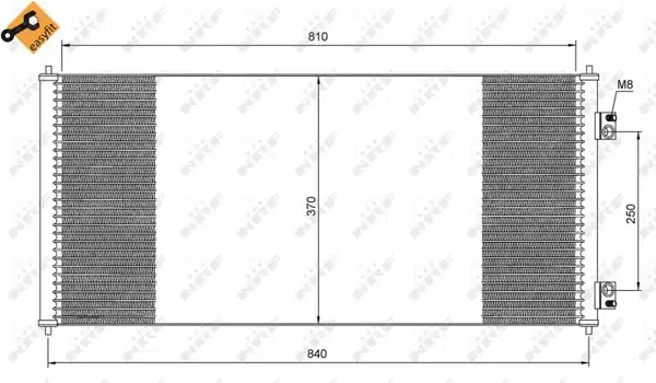 NRF 35651 | Klima Radyatörü Kondanser Transit V184 2 0tdci 2 4 TDCI 00 06