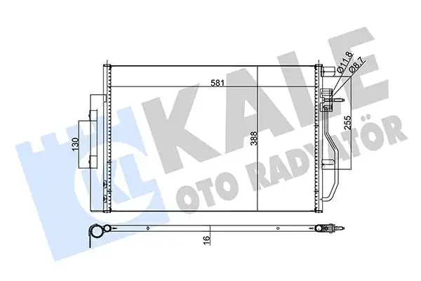 KALE 343305 | Klima Radyatörü Chevrolet Aveo T300 1 2 1 4 1 6 11 860260