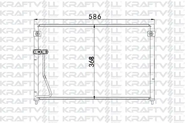 KRAFTVOLL 08060034 | Klima Radyatörü 626 V 570 358 18 Radyatörü Marka