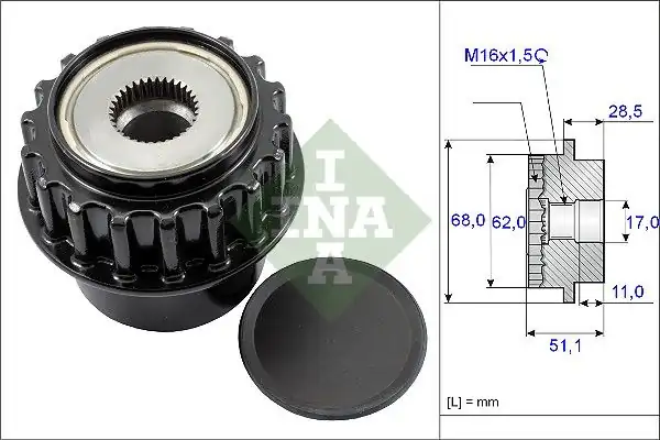 İna 535017510 Şarz Dmo Kasnağı Land Rover Freelander 3 2 Volvo S60 S80 V60 V70 Xc70 Xc90 3 0 3 2