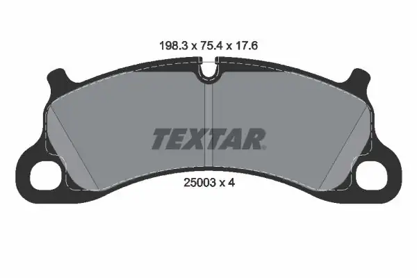 TEXTAR 2500301 | Fren Balatası VW Porsche Carrera Ön 2012
