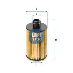 UFI 25.112.00 | Yağ Filtresi Jeep Grand Cherokee IV 3.0 4×4 11 -