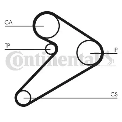 Continental Ctam Ct517 Eksantrik Kayışı 163x254 H100 2 5d 93 03 L200 2 5d 86 96 L300 2 4d 8v