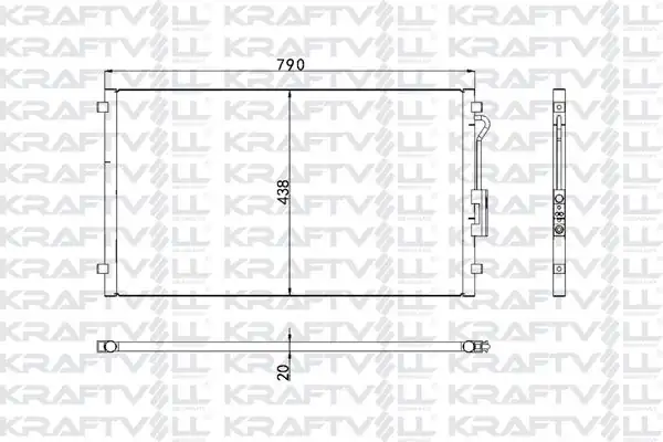 KRAFTVOLL 08060218 | Kondenser Chrysler Voyager 01 811250
