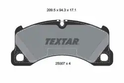 TEXTAR 2500701 | Ön Fren Balatası VW Touareg Audi Q7 Porsche Cayenne Panamera 2002-2013