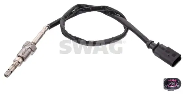 SWAG 30100803 | Egzoz Sıcaklık Sensörü 2 Kutuplu Siyah Crafter 12 16 T5 10 11 Caac Caae