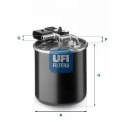 UFI 24.150.00 | Mazot Filtresi (Mercedes Benz Vito 110Cdı 113Cdı 116Cdı 10-/ Sprinter 2009 -)