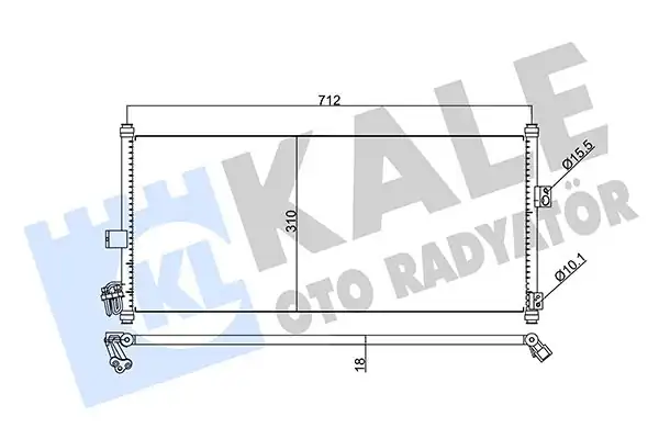 KALE 345790 | Klima Rayatoru Nissan Almera 2000 Primera P12 2002 796085