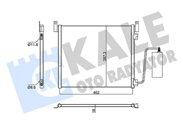 Kale Radyatör 353205 Klima Radyatörü Kondenser Opel Vectra C Gts 2 8 V6 Turbo 3 0 CDTI 3 0 V6 CDTI 03 Kurutucu Ile