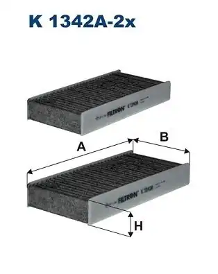 FILTRON K1342A-2X | Klima Polen Filtresi Bmw F45 F46 F48 Mini F54 F55 F56 Karbonlu