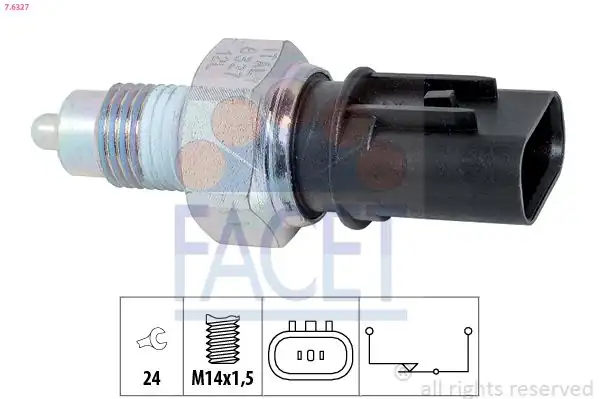 FACET 7-6327 | Geri Vites Müşürü Otomatik Vites Sensörü Accent Blue 2011 İ20 2012 İ30 2012 Ceed 2012 834033