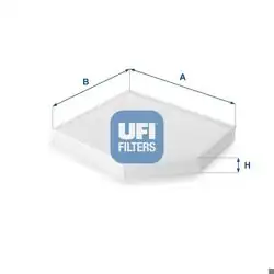 UFI 53.153.00 | Kabin Filtresi (Audi A4 1.8Tfsı 2.0 TFSI 3.0 TFSI 07-/ A5 2.0 TFSI I 07-/ Q5 2.0 TFSI 2.0 TDI 09 -)