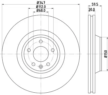 Hella Pagid 8dd355128 311 Fren Diski Audi A6 Avant Allroad A6l C6